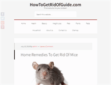 Tablet Screenshot of howtogetridofguide.com